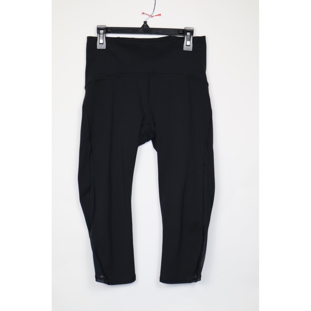 Lululemon Train Time Black Cropped Leggings Size 6
